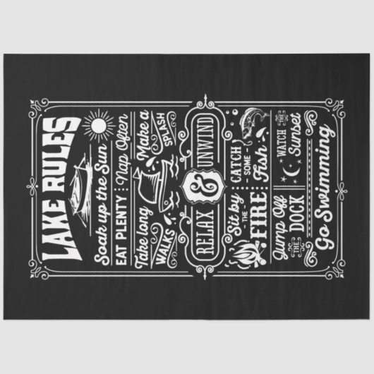 湖のルール 薄葉紙 (正面)