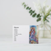 湖のレディ金ゴールド紫の赤い青 名刺 (スタンド正面)