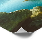 湖のロッキー島 ポスター (角)