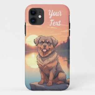 湖のロットワイラー iPhone 11 ケース