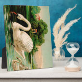 湖のヴィンテージのスワン フォトプラーク (側面)