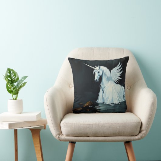 湖の一角獣 クッション (椅子)