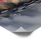 湖の上のアヒル ポスター (角)