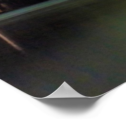 湖の上のオーロラ ポスター (角)