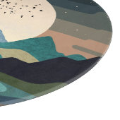 湖の上のスーパームーン カッティングボード (角)