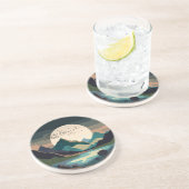 湖の上のスーパームーン コースター (側面)