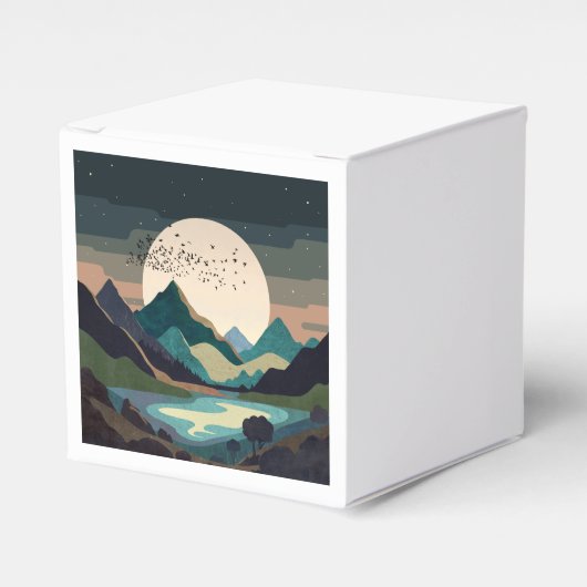 湖の上のスーパームーン フェイバーボックス (正面サイド)