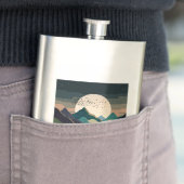 湖の上のスーパームーン フラスク (インサイチュ)