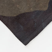 湖の上のスーパームーン フリースブランケット (角)