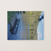 湖の上のボート ジグソーパズル (横)