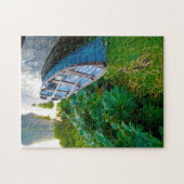 湖の上のボート。ジグソーパズル ジグソーパズル (横)