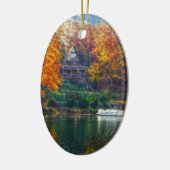湖の上の家 セラミックオーナメント (左)