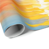 湖の上の日の出と雪の山のキャップ ラッピングペーパー (ロールコーナー)