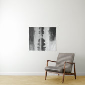 湖の上の朝の霧（白と黒） タペストリー (インサイチュ(横))