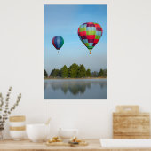 湖の上の熱気球,ニュージーランド ポスター (キッチン)