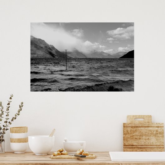 湖の上の雲 ポスター (キッチン)