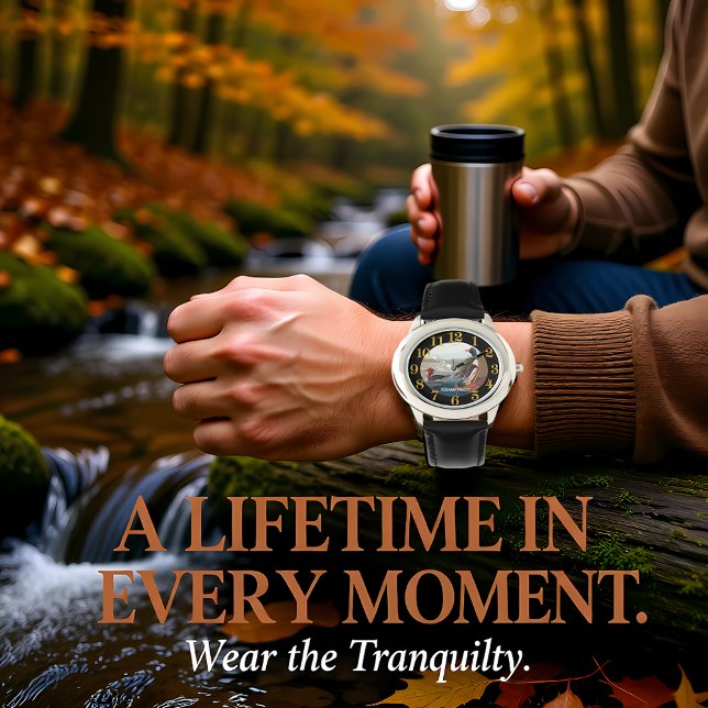 湖の中でアヒルのマラード。スイミング 腕時計 (クリエイターアップロード済み)