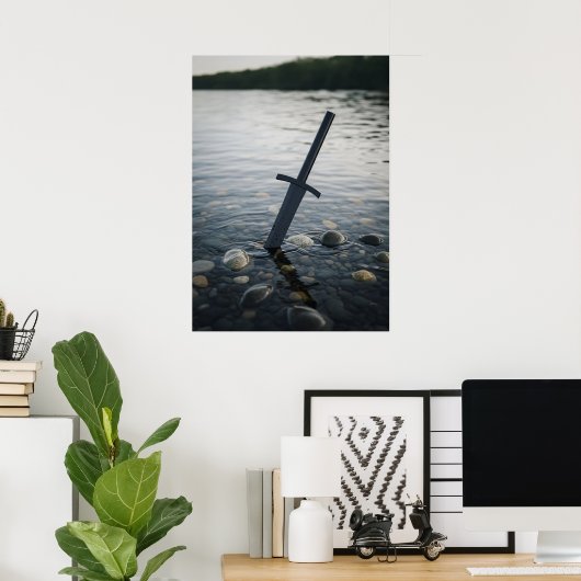 湖の中の剣 ポスター (ホームオフィス)