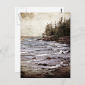 湖の優れた波 ポストカード (正面/裏面)