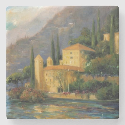 湖の別荘 ストーンコースター (正面)