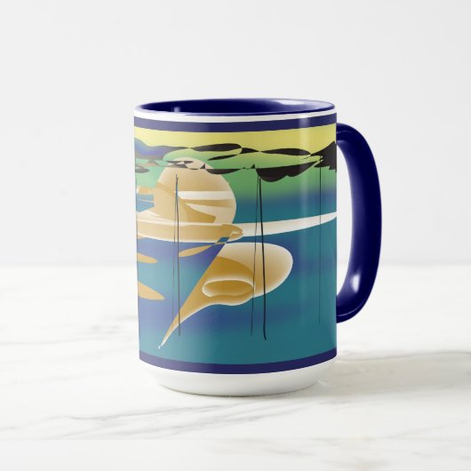 湖の午後 マグカップ (正面右)