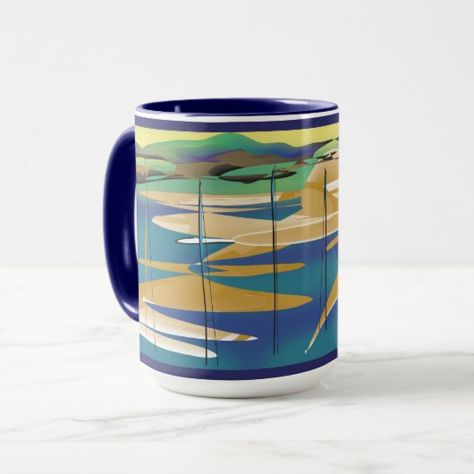 湖の午後 マグカップ (正面左)