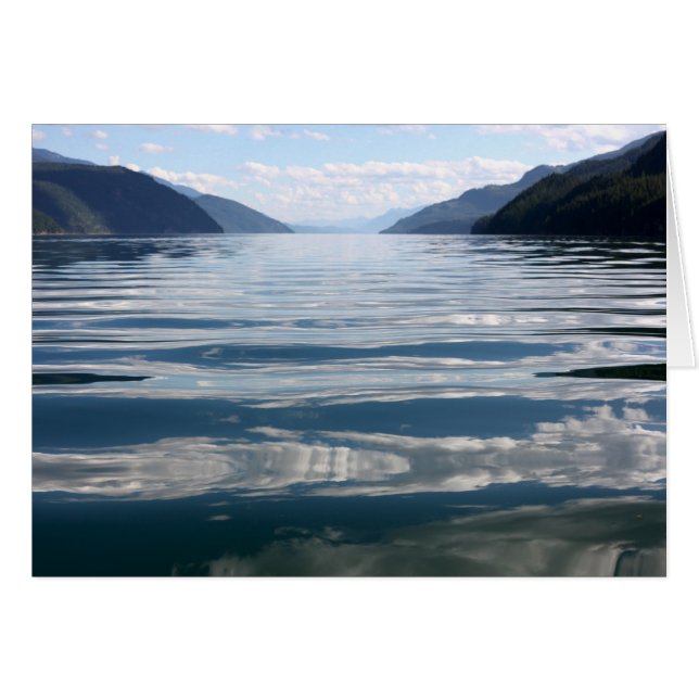 湖の反射カード (正面横)