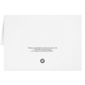 湖の反射、マンモスレイクCA、内空白の部 (裏面横)