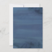 湖の反映 | 青いスワンの記念日パーティー 招待状 (裏面)