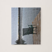 湖の古い椅子 ジグソーパズル (縦)