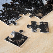 湖の向こうに ジグソーパズル (側面)