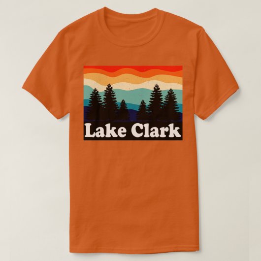 湖の国立公園とアラスカの保全 Tシャツ (デザイン正面)