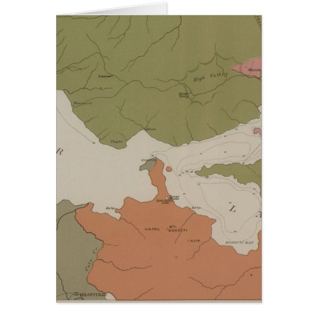 湖の地質澄ん地図 (正面)
