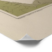 湖の地質澄ん地図 ポスター (角)