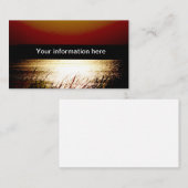 湖の夕日 名刺 (正面/裏面)