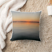 湖の夕焼け クッション (ブランケット)