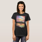 湖の夕焼け Tシャツ (正面フル)