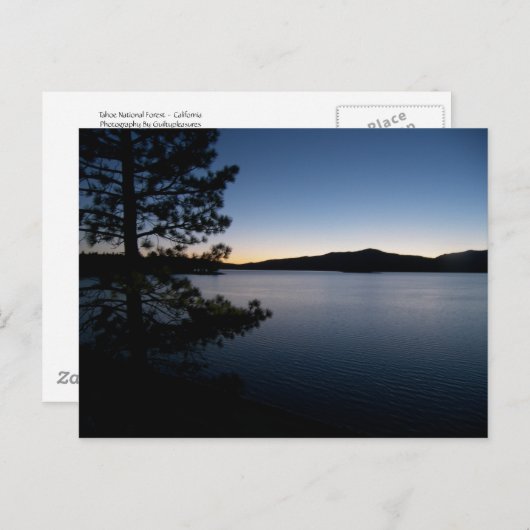 湖の夜 ポストカード (正面/裏面)