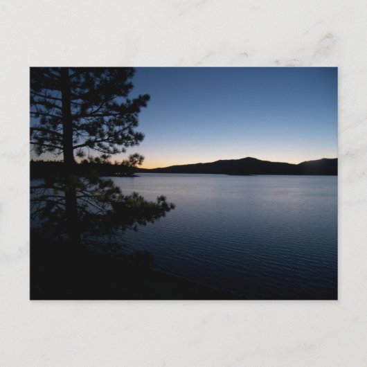 湖の夜 ポストカード (正面)