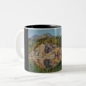 湖の女性 ツートーンマグカップ (正面左)