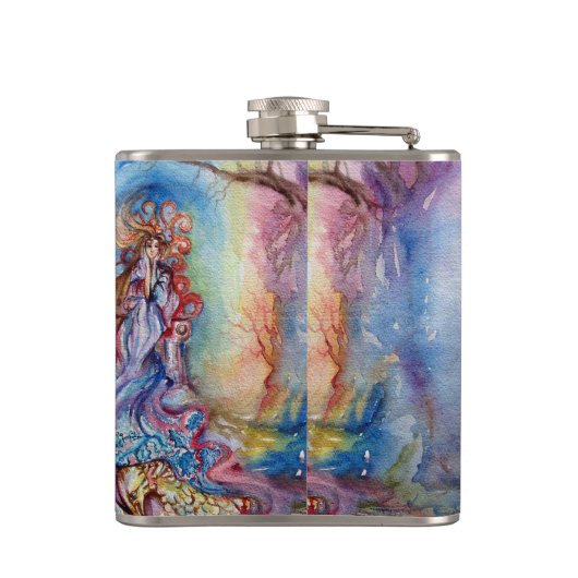 湖の女性 フラスク (裏面)