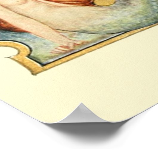 湖の女性 ポスター (角)