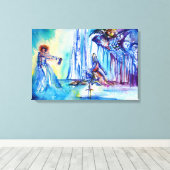 湖の女性、魔法と謎 キャンバスプリント (インサイチュ (ウッドフロア))