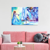 湖の女性、魔法と謎 キャンバスプリント (インサイチュ (リビング))