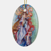 湖の女性、魔法と謎 セラミックオーナメント (左)