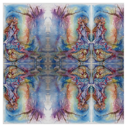 湖の女性、魔法と謎 ファブリック (見本)