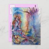 湖の女性、魔法と謎 ポストカード (正面/裏面)