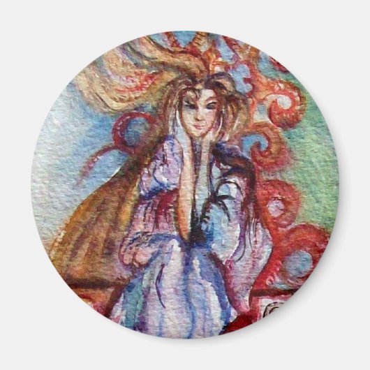 湖の女性、魔法と謎 マグネット (正面)