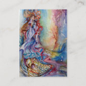 湖の女性、魔法と謎 名刺 (裏面)