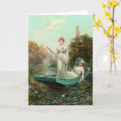 湖の女神 | ヘンリー・ジョン・イーエンド・キング カード (黄色い花)